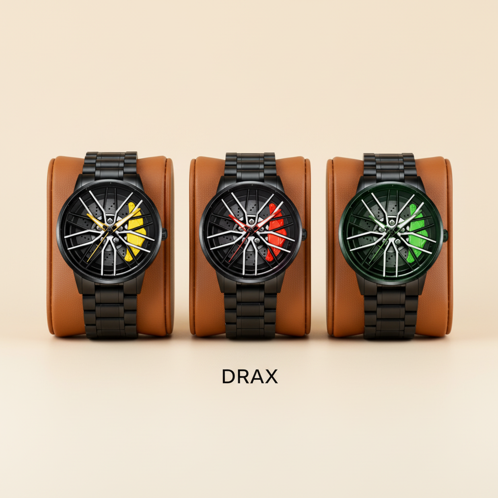 3 Relojes Rin Giratorio